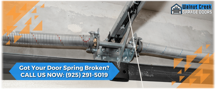 Broken Garage Door Spring Repair Walnut Creek